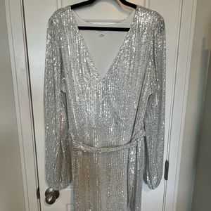 Silver sparkle dress
